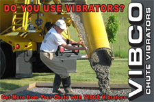 VIBCO Concrete Chute Vibrator Postcard #1